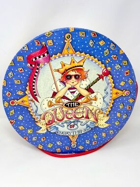 Mary Engelbreit The Queen of Everything Round Large Storage Hat Box Keepsakes